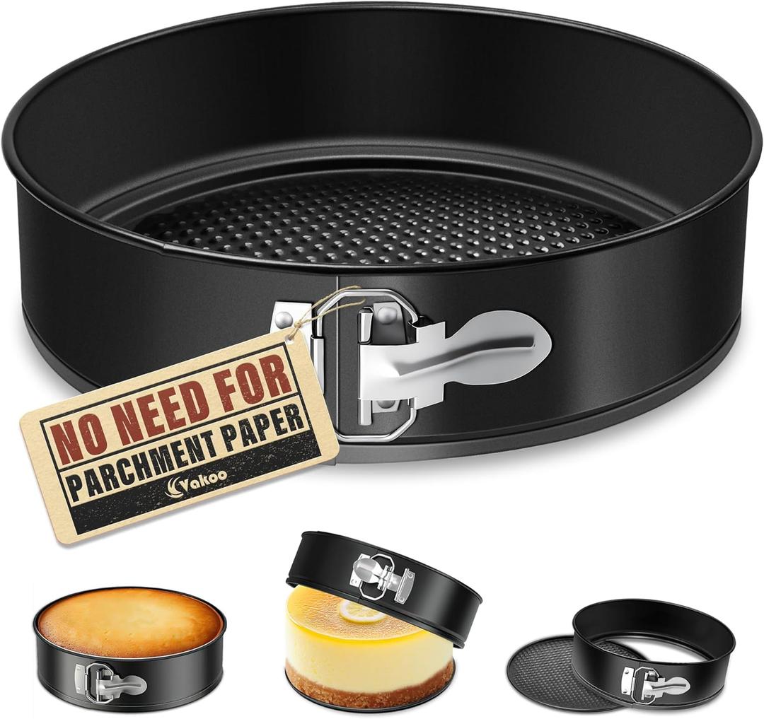 Vakoo Springform Pan - Nonstick, Leakproof Cheesecake Pan for Baking, Easy Release, No Parchment Paper Needed, 10 Inch