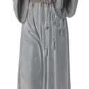 St Francis Garden Statue Outdoor - 24 in Garden Decorations Resin Standing Saint Francis with Cross Antique Finish Spiritual Gifts Religious Sculpture for Yard Lawn Farmhouse Decor Newman House Studio, 8.75 x 8.75 x 24 inch