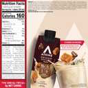 Atkins Caf Caramel Iced Coffee Flavored Protein Shake, High Protein Shake, Low Glycemic, Low Carb and Low Sugar, Keto Friendly, Gluten Free, 12 Count (EXP 01/14/27)