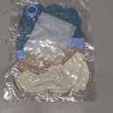 60pcs Dusty Blue Balloons 12inch with Sand White Pastel Blue and White Balloons for Wedding Gender Reveal Baby Bridal Shower Birthday Party Decorations