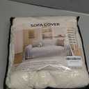 Pet Couch Cover for Dogs, 78"x102", Sofa Covers Washable Geometry, Loveseat Cover for 2 Cushion Sofa, Couch Covers for Sectional L-Shape, Non Slip Dog Furniture Protector, Off White