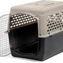 Petmate Vari Dog Kennel - Portable Dog Carriers & Crates for Large Dogs, Airline-Friendly, Durable Plastic, Pet Carrier For Home and Travel, 40 Inches, Taupe and Black