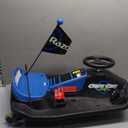 Razor Crazy Cart Shift Electric Go Kart for Kids Ages 6+ - 12V Drifting System, High/Low Speed Switch, Simplified Drifting, Riders up to 120 lbs, Black/Blue