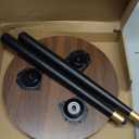 Plant Stand Indoor,Mid Century Walnut Wood Plant Table, Heavy Duty Metal Tall Flower Pot Stand,Modern Round Small Side End Table With Raised Design(12"x17")