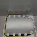 Vanity Mirror with Lights,17.3"13" Lighted Makeup Mirror with 12 Dimmable LED Bulbs,10X Magnification Smart Touch Control Hollywood Mirror with Lights,3 Colors Dimmable,360 Rotation (Gold)