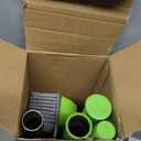 Rubber Broom with Squeegee for Carpet Pet Hair Remover,57 inch Long Handled Fur Remover Rake,Portable Detailing Lint Brush,Pet Removal Fluff Carpet, Hardwood Floor, Tile (Green)