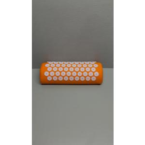ProsourceFit Acupressure Mat and Pillow Set for Back/Neck Pain Relief and Muscle Relaxation (Large - Orange/White)