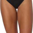 Hanes womens Comfort, Period. Bikini Period Underwear, Super Leaks Post-partum & Period Underwear, 3-pack (Black, S)