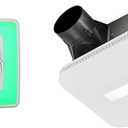 Broan-NuTone 110 CFM Bluetooth Speaker Bath Fan and 80 CFM CleanCover Bath Fan with Selectable CCT LED Light