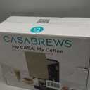 CASABREWS 3700 Essential Espresso Machine 20 Bar, Stainless steel Coffee Maker with Milk Frother, Espresso Coffee Machine for Cappuccino, Latte, 43.9oz Water Tank, Gift for Her, Sapphire Blue