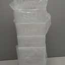 Qunclay 6 Plastic Freezer Organizer Bins with Wheel Set Clear Tall Narrow Kitchen Pantry Organizer Snack Storage Containers for Office Refrigerator(10 x 13.3 x 6.7inches)