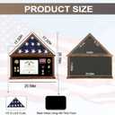 Large Burial Flag Display Case American Flag Solid Wood Display Case Fits 5 X 9.5 Folded Flag Military Shadow Box with Tempered Glass and Certificate Holder , Walnut Finish