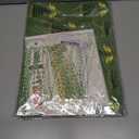 4 x Christmas Wrapping Paper, 6 Sheets Assorted Green Gift Wrapping Paper with Gold Snowflakes, Christmas Tree, Angel Pattern, Xmas Wrapping Paper Set with Ribbon, Sticker and Tag for Christmas Party