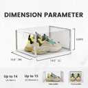 XXL 12 Pack Shoe Storage Box Clear Plastic Stackable Shoe Organizer
