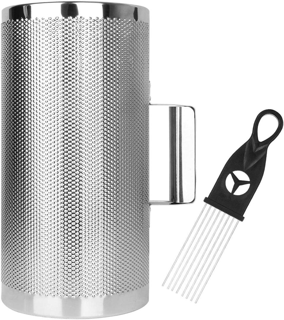 12" x 6" Stainless Steel Guiro Instrument Latin Percussion Metal Guiro Shaker with Scraper Percussion Instrument, Guira Dominicana, Wiro Musical