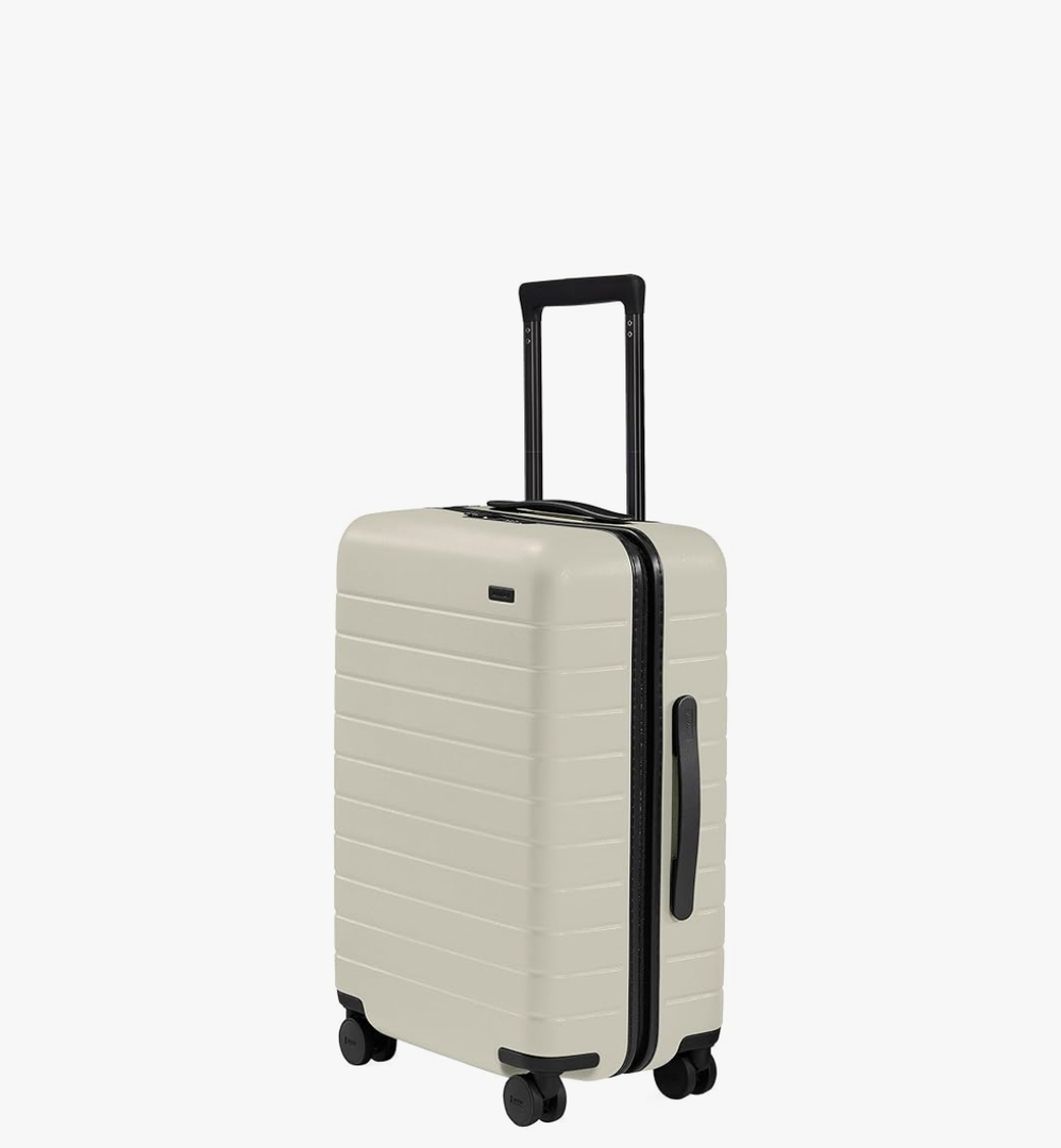 Away Bigger Carry-On Luggage, Lightweight Hardside Large Suitcase with Spinner Wheels, TSA Lock, Airline Approved, Salt White Matte