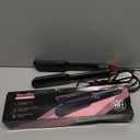 Flat Iron Hair Straightener by Terviiix - Ceramic & Tourmaline for Smooth, One-Swipe Results, Salon-Grade Wide 1-3/4 Inch Straightening Iron Gently Straightens Thick, Curly, Black & Natural Hair