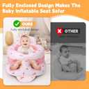 Inflatable Baby Seat for Babies 3 Months & Up, Inflatable Baby Support Seat for Sitting Up, Toddler Baby Floor Chair with Built in Air Pump, Upgrade Water Injection Function, More Stable (Color#03)