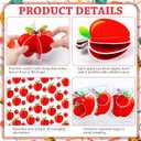 6 Pieces 3D Pencil Apple Banner for Back to School Decorations Pre-Strung First Day of School Hanging Garland Banner for Classroom Teacher Welcome Party Photo Props(Red,Apple)