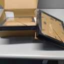 iRahmen 8x10 Picture Frame Set of 4, High Definition Glass Black Picture Frame, 8 x 10 Wood Rustic Photo Frames for Horizontal or Vertical Table Top and Wall Mounting