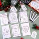 30 Sets Employee Appreciation Gifts Inspirational Christmas Pens with Motivational Notebooks Thank You Gift Cards Xmas Notepads Pen Bulk Christmas Gifts for Coworkers Employee Staff Teacher Team Gift