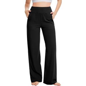 Yoga Pants Women Wide Leg Pants High Waist Stretch Dress Casual Sweatpants Lounge Pants,X-Large
