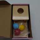 Adena Montessori Object Permanence Box with Tray Three Balls Montessori Toys for 6-12 Months Baby 1 Year Old Infant Toddler (Small Box - for Girl)