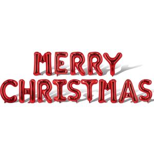 Red Christmas Balloons Merry Christmas Balloons Letter Banner Balloon for Xmas Themed Party Decoration Supplies Birthday Decoration Decor Ballons Arch Kits Party Balloon Set 14PCS