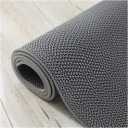 Drainage Floor Mat 3x16.4Ft Non Slip Commercial Kitchen Mats Pool Mat Bathroom Floor Mat 1/5'' Thick PVC Mesh Hollow Mat for Wet Area Swimming Pool Bathroom Washroom (Grey, 3x16.4Ft)