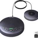 EMEET Conference Speaker and Microphone w/8+1 Mics, 360 Voice Pickup, Noise Reduce, Bluetooth/USB/Dongle Speakerphone for 14 People w/Daisy Chain for 25, Compatible w/Leading Platforms, 2025 Version (Luna Plus Kit for 14)
