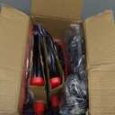 2-Pack is More economical,Brooms with Dustpan Combo Set with 52" Long Handle, Dustpan Teeth with self-Cleaning Function, Indoor and Outdoor Sweeping, Perfect for Home Office (Large/Red /2-Pack)