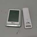 Indoor Outdoor Thermometer Hygrometer Wireless Weather Station, Temperature Humidity Monitor Battery Powered Inside Outside Thermometers with 330ft Range Remote Sensor and Backlight Display (White+Grey)