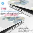 Mektron Case for M5 MacBook Pro 14 inch 2026 Model A3427 A3426 Fit 2025-2021 Model A3434 A3112 M4 A3112 A3401 A3185 M3 A2918 A2992 M2 A2779 M1 A2442 Pro/Max Cover for MacBook Pro 14", Flower C006
