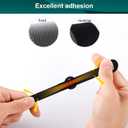 Cord Organizer Cable Ties, 4 inch Reusable Self Gripping Charger Organization, Cord Storage Fastening Keeper, Cable Wrap Straps For Home, Office, Desk Wire and Cord Management (50 Pack-Black)