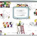 Loungefly Peanuts Happy Holidays All Over Print Zip around Wallet