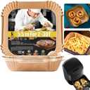 Small Air Fryer Liners, Mini Air Fryer Liners, 2 2.1 2.6 3qt Air Fryer Liners, Air Fryer Liners Disposable 2 qt for Cosori Mini Air Fryer, Instant Vortex Mini, Chefman TurboFry, DASH Tasti-Crisp (5.5" Square)