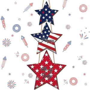 Patriotic Wreath Red White and Blue 4th of July Welcome Wreaths for Front Door with American Flag Stars Designs Wooden Front Door Sign 4th of July Decorations Porch Home Wall Outside Decor