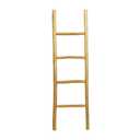 Deco 79 Teak Wood Handmade Ladder 4 Rack, 17' x 2' x 59', Brown