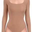 HeyNuts Scoop Neck Long Sleeve Bodysuit