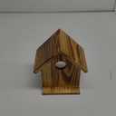 Window Bird Houses for Outside with 2 Powerful Hooks, Clear Window Bird House for Viewing Inside, Hanging Wooden Birdhouses to Paint for Outdoors, Bird Nesting Box for Bluebird Finch Chickadee