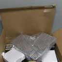 HapiRm Standing Corner Shower Caddy - 3 Tier Shower Shelf Corner with Soap Holder, Rustproof Bathroom Standing Organizer with 4 Hooks, Silver