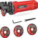 SHALL 3 Inch High-Speed Cut Off Tool, 3.5 Amp Metal Cutter Tool with 3Pcs Multifunctional Cut Off Wheels, 24000RPM Electricl Metal Cutting Tools for Steel, Inox