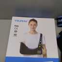 Velpeau Arm Sling Shoulder Immobilizer for Women and Men, fit Left or Right Arm - Rotator Cuff Support Brace - Medical Sling for Shoulder, Clavicle, Elbow Injury (Comfort type, Large: Bust 33.5-41)