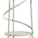 Cape Craftsmen 5 Tier Metal White Distressed Lighthouse Metal Display Unit with Glass Cylinder for Candle