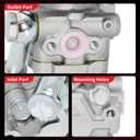 PHOBOOS Power Steering Pump Compatible with Nissan Altima 2002-2006, Maxima 2004-2008, Quest 2004-2009, V6 3.5L, with Pulley & Outlet, Smooth Steering, Low Noise, High Durability, Ref. 96-5407