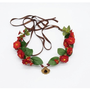 Elegant Floral Rhinestone Crown Headband for Weddings Festivals Parties Realistic Flower Design Comfortable Fit Hair Accessories for Girls Brides