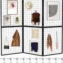 Foldable Gridwall Display Panel - 3 Pack of 2x5 Ft Heavy Duty Z Unit Wire Grid Wall Panels for Retail Store, Trade Show, Pop Up Shop, Versatile Merchandiser Display