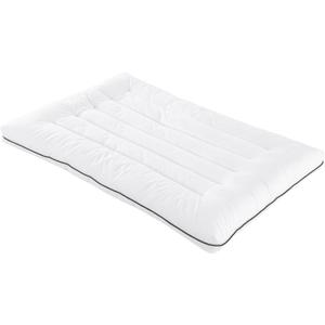 HOMBYS Ultra Thin Flat Bed Pillow for Stomach and Back Sleepers,King Size Down Alternative Cervical Pillow for Neck Pain, 100% Cotton Shell, White,2.5 inch