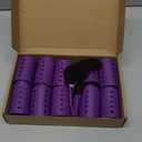 WILLBOND 141 Pcs Hair Rollers Set Include Plastic Hair Rollers with Pins and Clips(Purple)