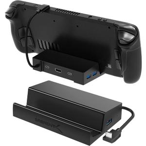 SABRENT Docking Station for Steam Deck & ROG Ally  6-Port USB-C Hub with 95W PD Charging, 4K HDMI, 3 USB-A Ports, Type-C Data, Integrated Cable  Works with Tablets & Laptops (DS-SD6P)